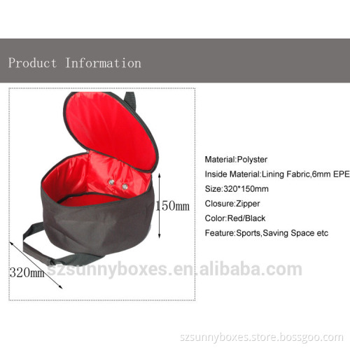 High Quality Hot Red Polyster Sports travel tote bag/Football Bag